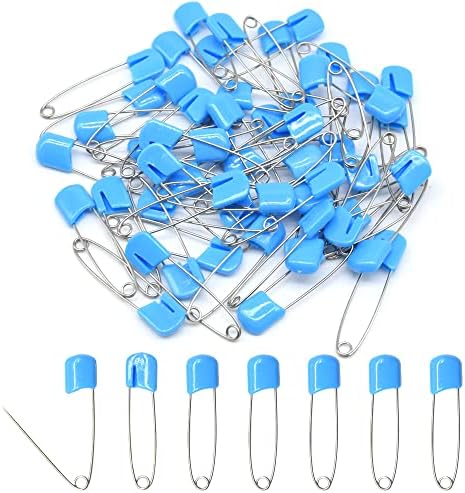 Baby Safety King Diaper Pins, 50 Packs
